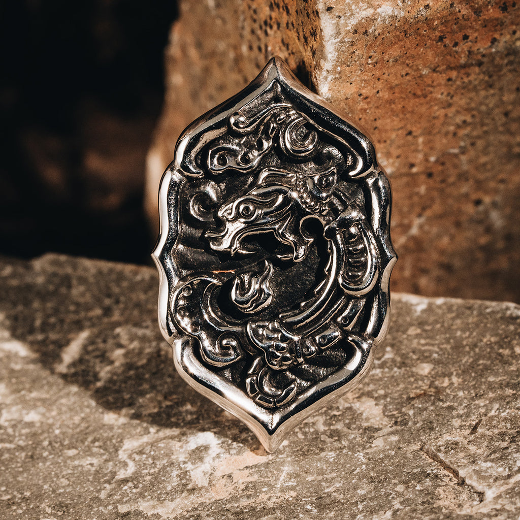 Jade Dragon Pendant (L)