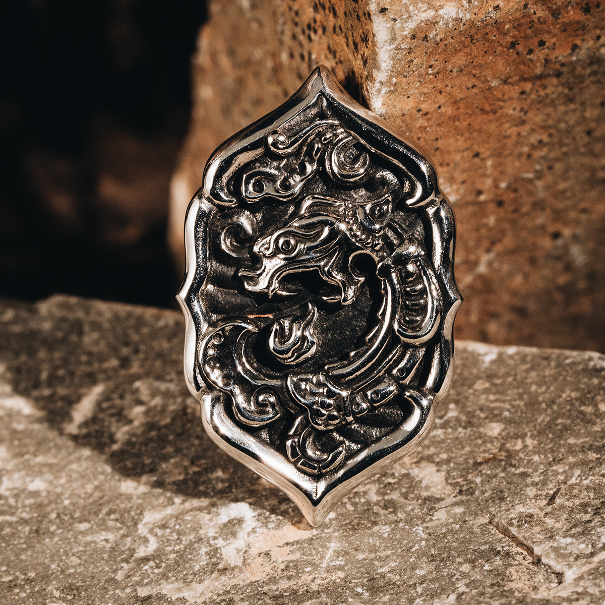 Jade Dragon Pendant (L)