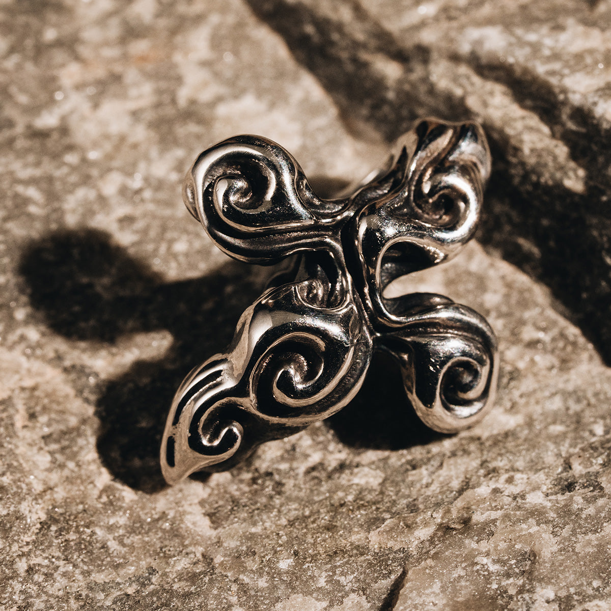 Asian Cloud Cross Pendant