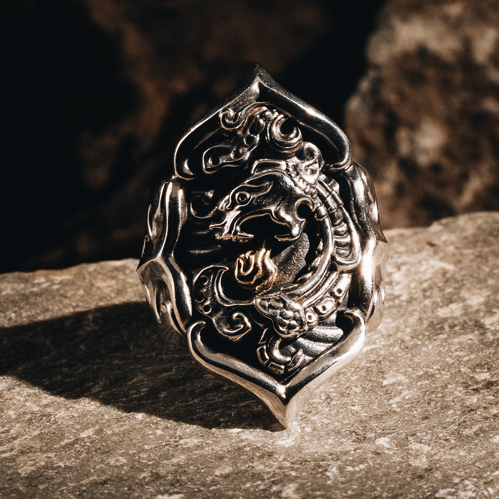 Jade Dragon Ring (L)