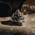 Golden Chinese Lion Ring (M)