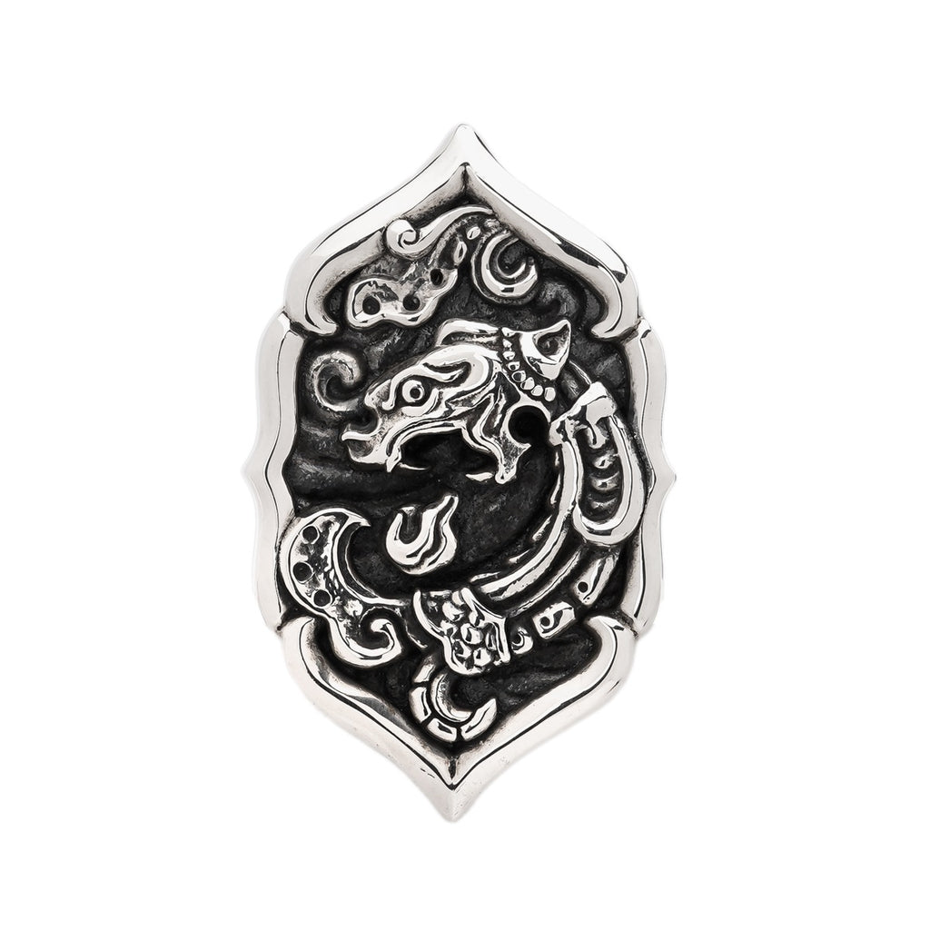 Jade Dragon Pendant (L)
