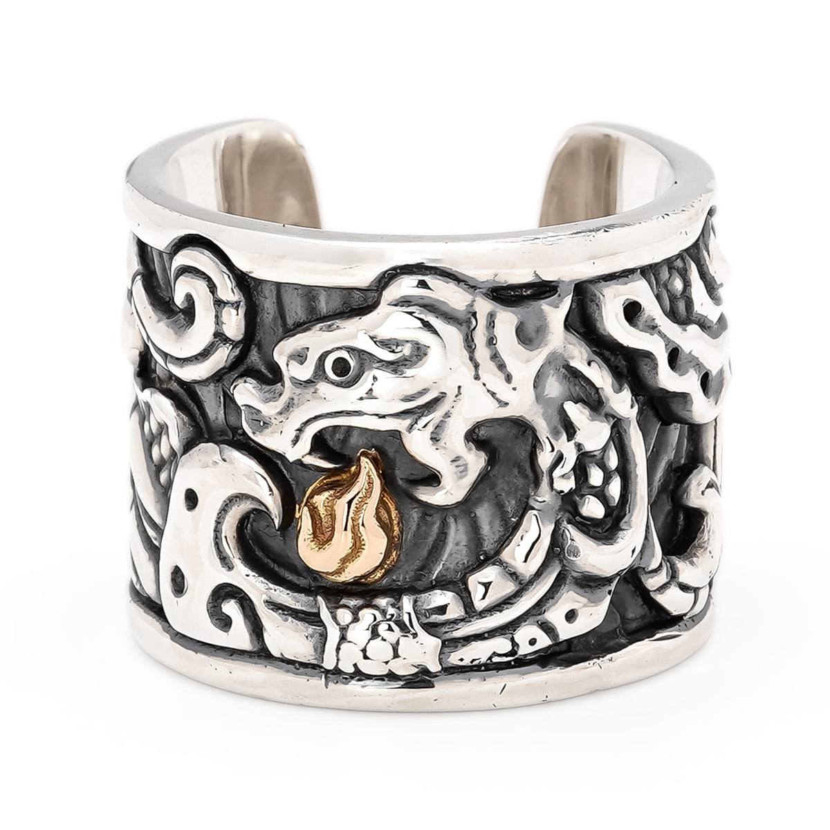 Jade Dragon Thumb Ring (L)