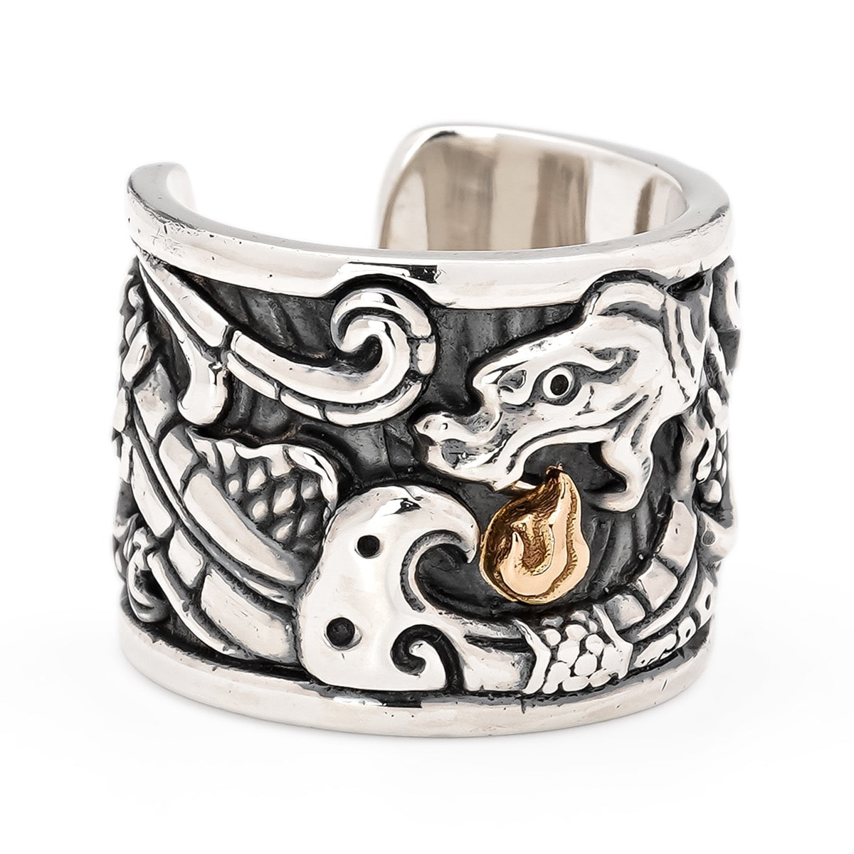 Jade Dragon Thumb Ring (L)